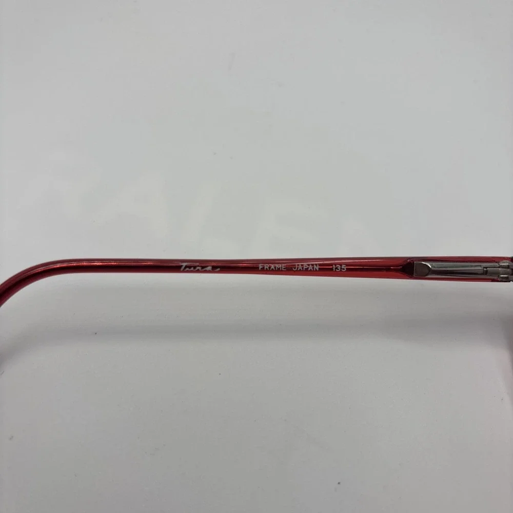 TURA Japan MOD-550 51-18-135 Red Full Rim Eyeglasses Frame #373
